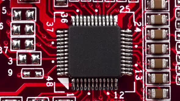 Circuit Board With Microchip