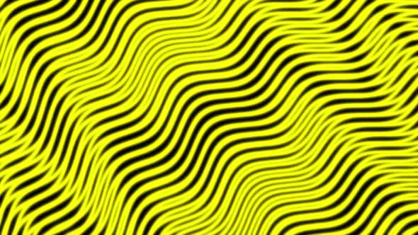 Yellow color beautiful wave line animation. Animated abstract wavy line. A 154