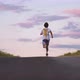 Running at sunset in - VideoHive Item for Sale