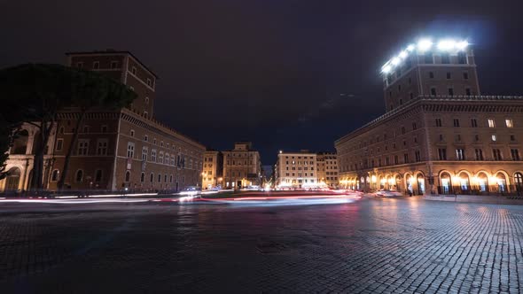 Time lapse of Piazza Venezia in Rome