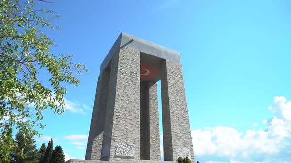 Çanakkale Martyrs Memorial in Gallipoli Turkey 4K alt