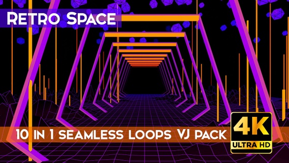Retro Space VJ Loops Pack