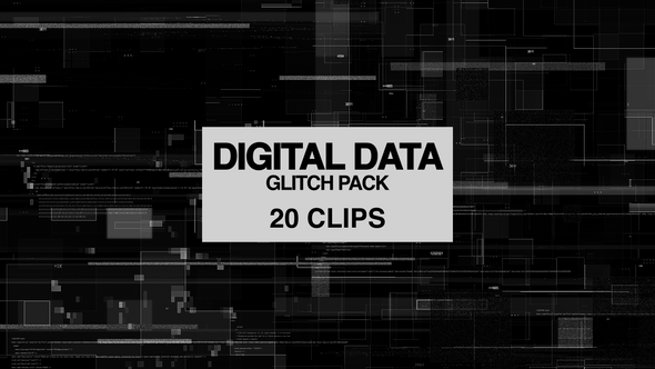 Digital Data Glitch Video Pack V1