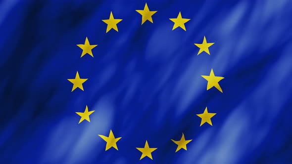 4k Flag of European Union