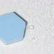 Blue Podium Top View Rain Drops on Water Surface on Grey Product Design Mockup - VideoHive Item for Sale