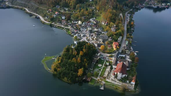 View Of Famous Traunkirchen Chapel alt