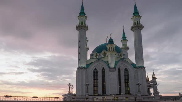 Kazan. Kazan Kul Sharif Mosque. Sunset