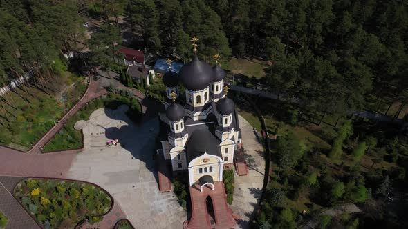 Drone View Zhytomyr St. Anastasievsky Monastery alt