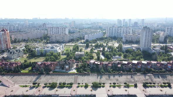 Aerial View of Obolon District in the City of Kiev Before the War in ...