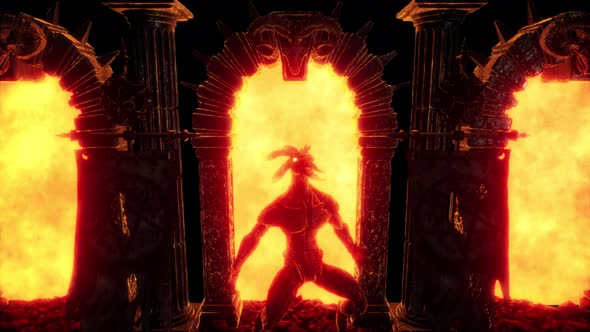 Goat Demon Baphomet VJ Loop alt