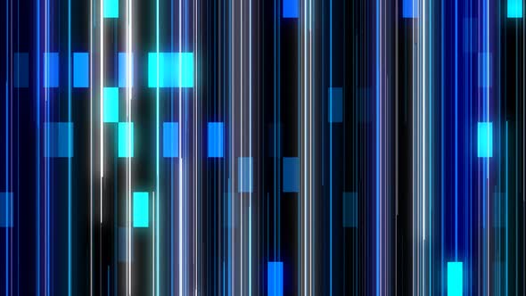 Abstract Blue Glow Lines Technology Background