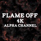 Flame Off Alpha Channel 4K - VideoHive Item for Sale