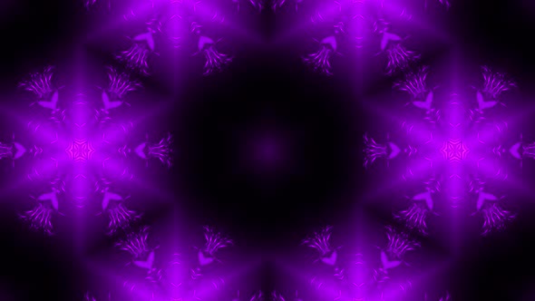 Abstract colorful kaleidoscope sequence pattern moving graphic purple background alt