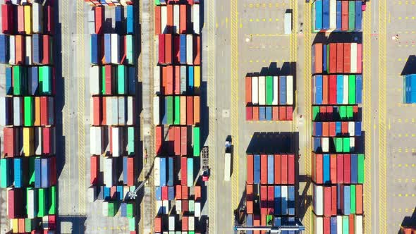 Container ship in export and import business and logistics delivery. Shipping cargo to harbor by cra alt