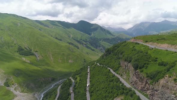 Serpentine Roads In The Mountains