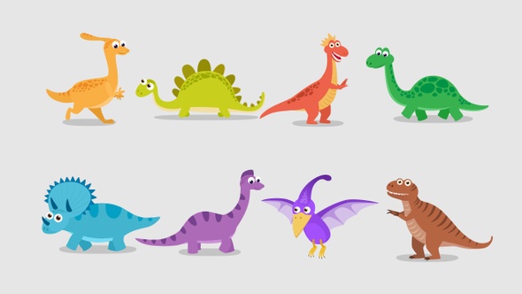 Cartoon Dinosaur 1 by Thumb | VideoHive