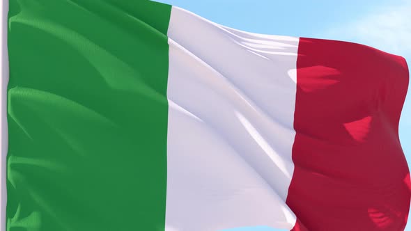 Italy Flag Looping Background