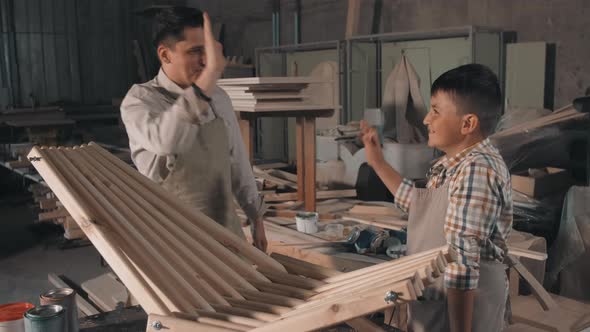 Boys With Handmade Deck Chair alt