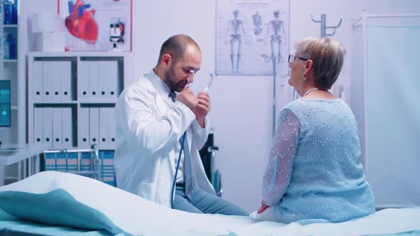 Elderly Woman Doctor Appointment alt