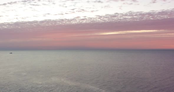 Sunrise Timelapse Over Red Sea with Tourist Boats Egypt alt