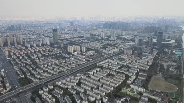 Suzhou City, Aerial China alt