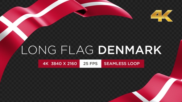 Long Flag Denmark alt