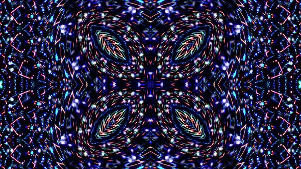 Beautiful abstract kaleidoscope that shines, a radiant light that regulates the subtle movements alt
