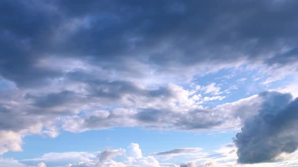 Beautiful blue sky with clouds background. Sky clouds.