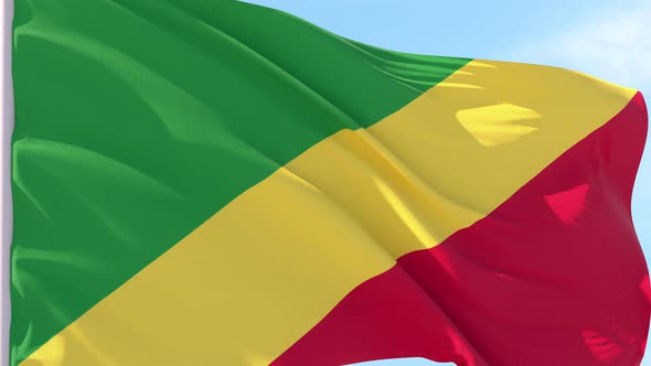 Congo Flag Looping Background