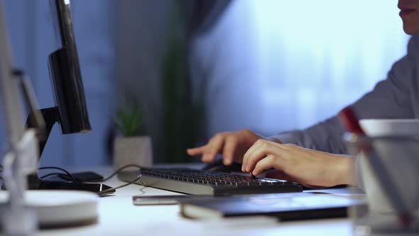 Male Worker Virtual Communication Remote Job alt