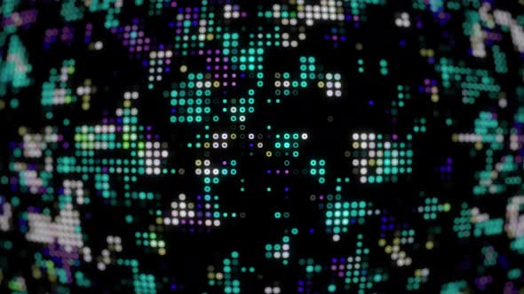 Abstract Grid Lines and dots background