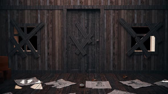 Mystery Dark Opening Door Horror Style 4K alt