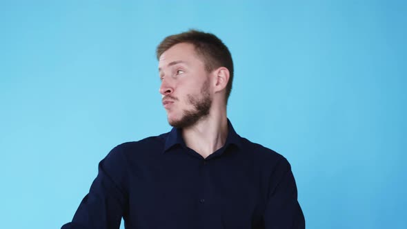 Silly Man Carefree Fun Air Invisible Drums Gif alt