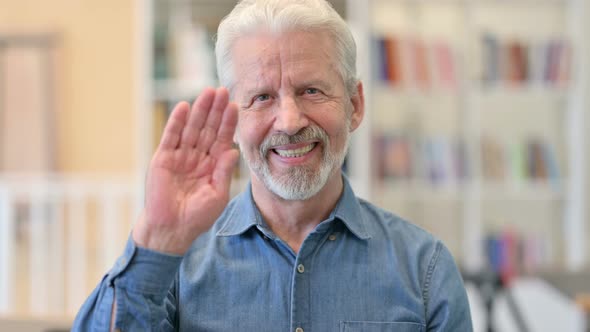 Old Man Talking on Video Call alt