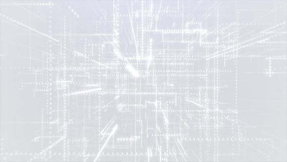 White Abstract Binary Code Background