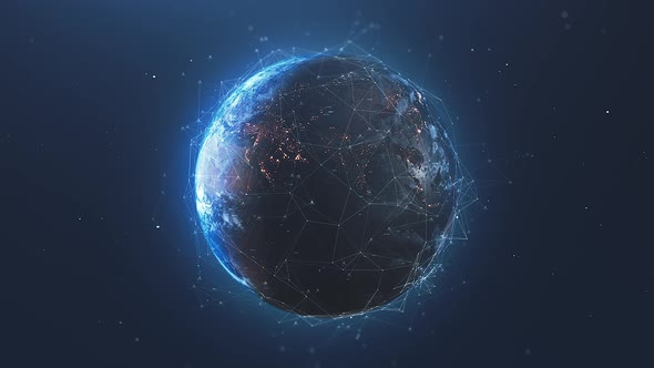 Cyber Technology Earth Globe 5
