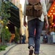 Traveling tourist woman with bag in Istanbul outdoors during vacation - VideoHive Item for Sale