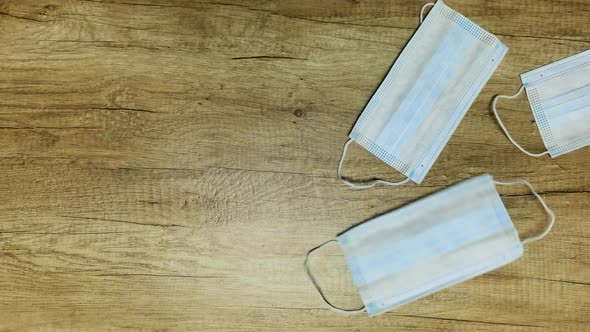 Masks Appears on the Wooden Surface alt