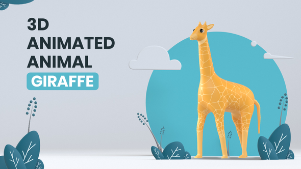 3D Animated Animal - Giraffe by Krafted | VideoHive