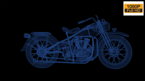 Motorcycle  Wireframe alt
