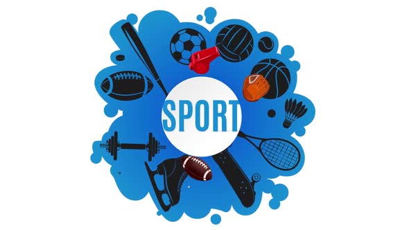 Sports equipment animation