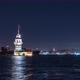 IIstanbul Bosphorus "kız Kulesi" Timelapse at Nigth - VideoHive Item for Sale