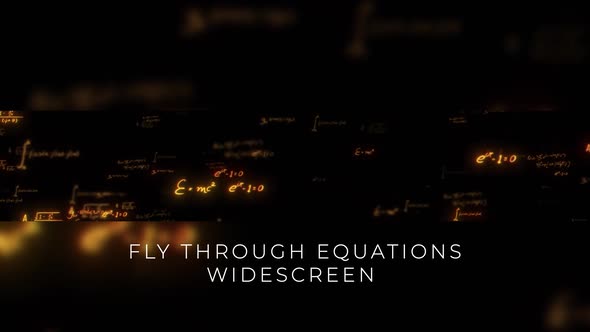 Fly Through Equations Widescreen