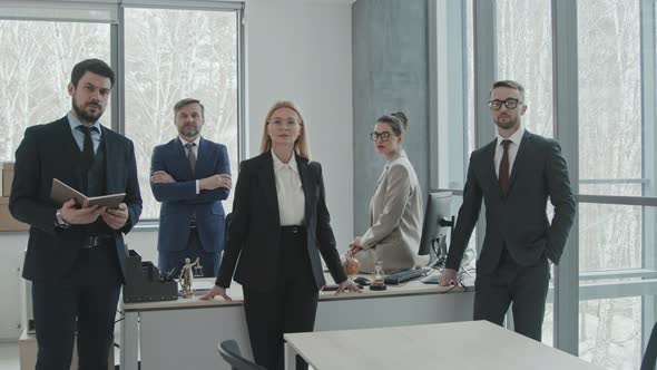 Team of Professional Lawyers in Office alt