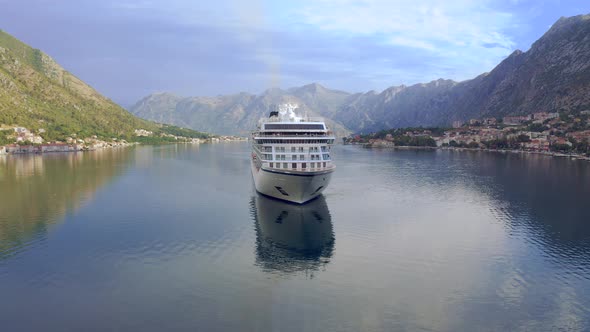 First Cruise Ship Viking Venus Sailed to Kotor Montenegro After Covid19 Pandemic alt