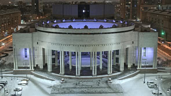 National Library of Russia in Winter Time