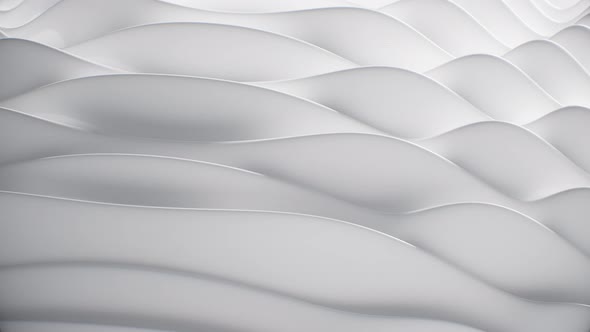 White abstract Background Smoothly Waves Flowing