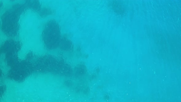 Aerial View of a Yaht Moored Near Spinalonga Island, Crete, Greece