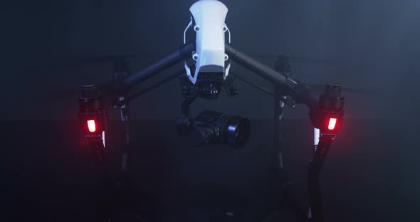 Drone Quadrocopter With Camera At Studio 13
