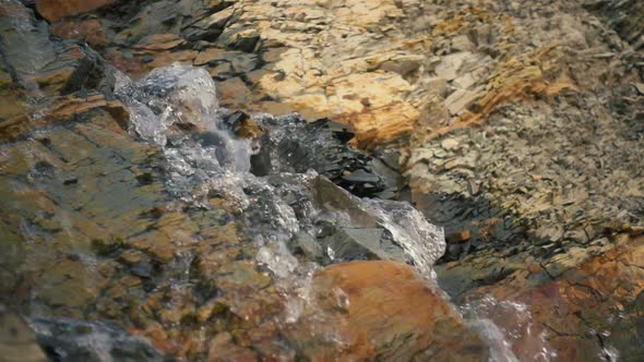 A Mountain Spring Flows Down 